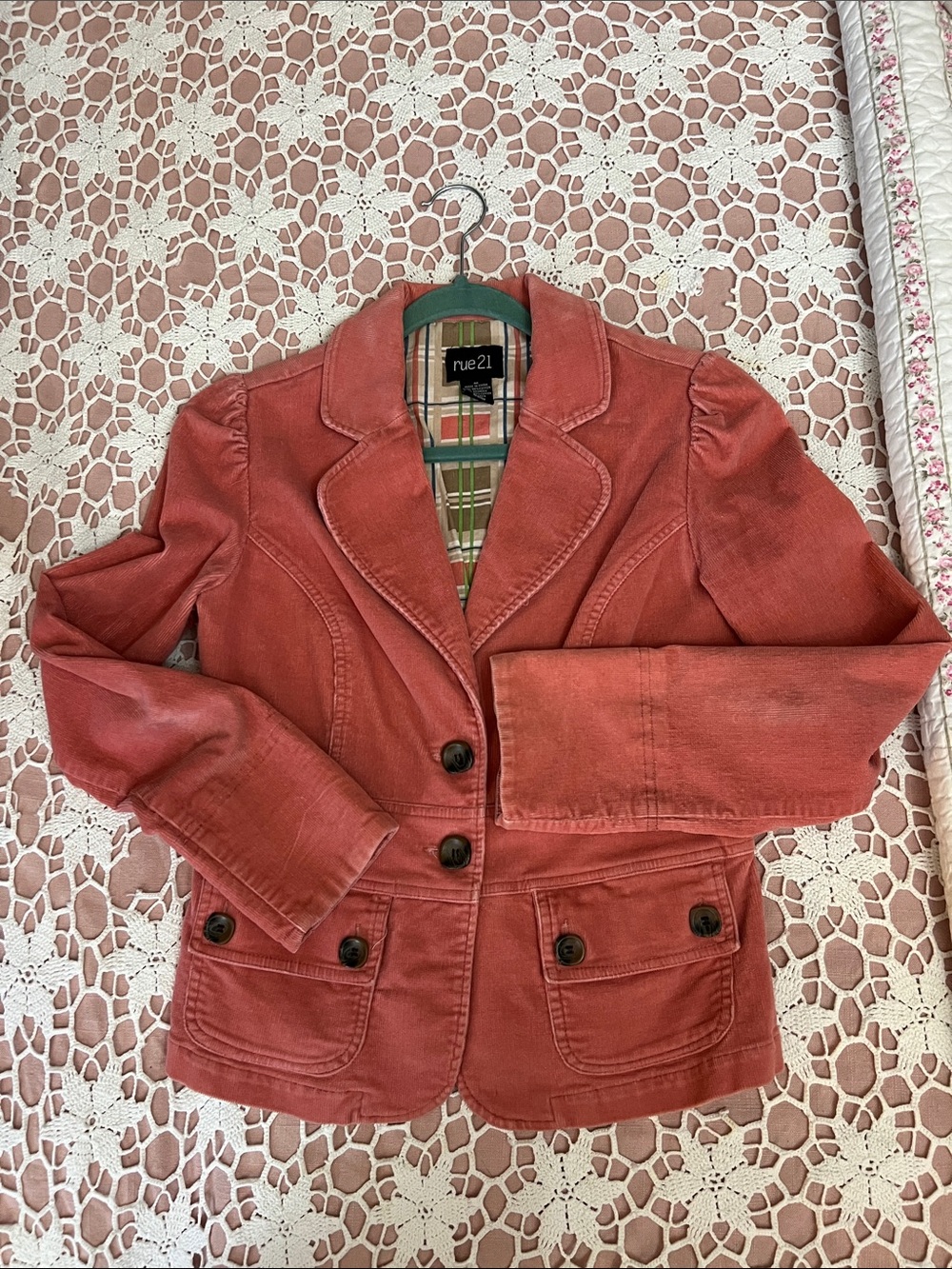 Rue21 Coral Tailored Button Blazer